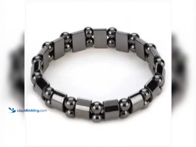 Lot 49-5393573 - Magnetic Hematite Pain Relief Bracelet - NEW - Uses magnetic therapy to help relieve hand/wrist pain...