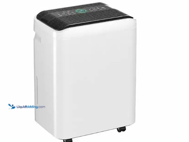 Lot 49-5543420 - Airplus - 44-Pint Dehumidifier with 4.8L Tank, Wi-Fi, 24H Timer, Drain Hose, Auto Defrost - White/Bl...