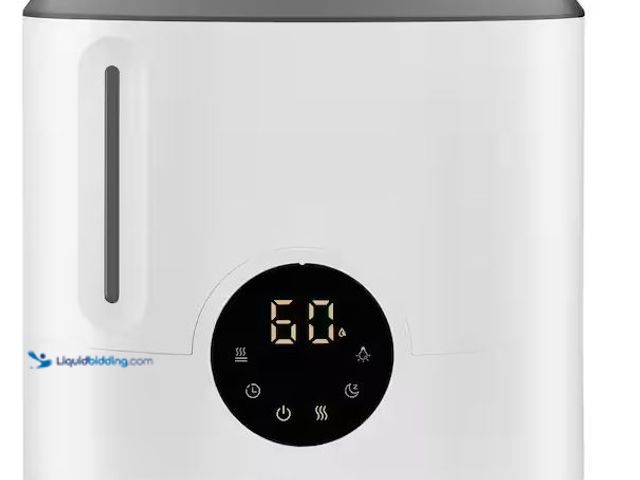 Lot 49-5486519 - Vissani
2 Gal. Ultrasonic Humidifier 360 Degree Turning Dual Nozzle Cool & Warm Mist for Large Room...
