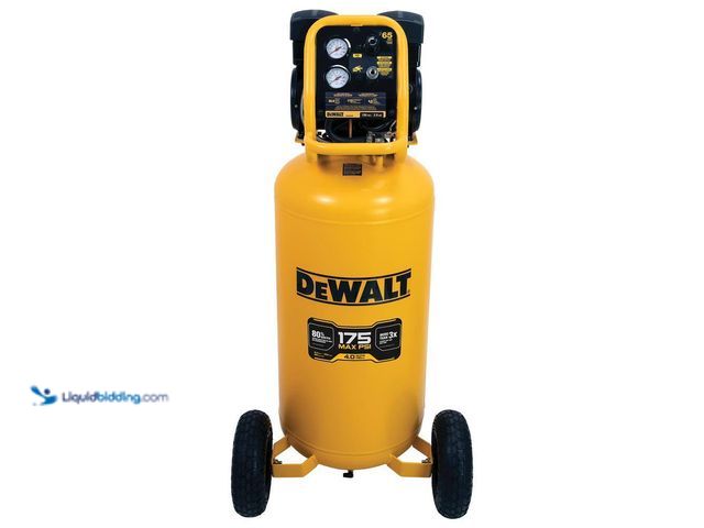 Lot 49-5440847 - DEWALT
26 Gal. 175 PSI Ultra Quiet Portable Electric Air Compressor Unused