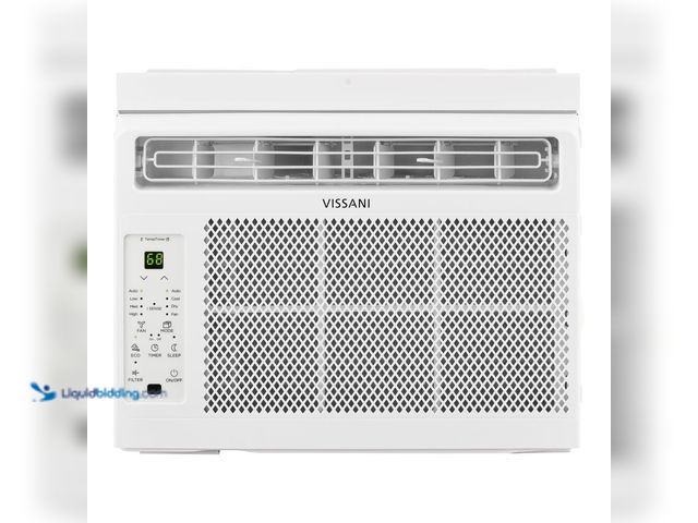 Lot 49-5447677 - Vissani 5,000 BTU 115-Volt Window Air Conditioner for 150 sq. ft. Rooms in White. [Model # VAW05R1AW...