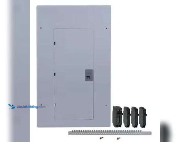 Lot 49-5436178 - GE 200 Amp 20-Space 40-Circuit Main Lug Indoor Load Center Contractor Kit. Model # TLM2020CCUGK. Sli...