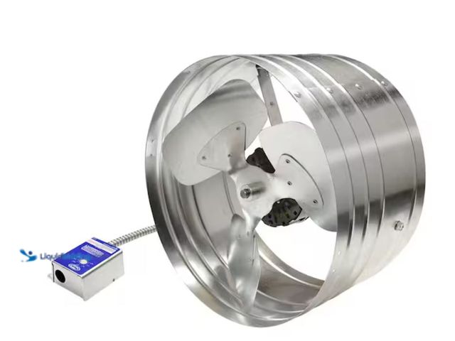 Lot 49-2020728 - Master Flow 1450 CFM Silver Electric Powered Gable Mount Electric Attic Fan, Model # EGV5. MSRP: $11...