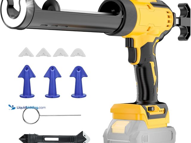Lot 49-5437504 - Cordless Caulking Gun Compatible With DeWalt 20V Max Battery(NO Battery)10 Oz Electric Caulking Gun ...