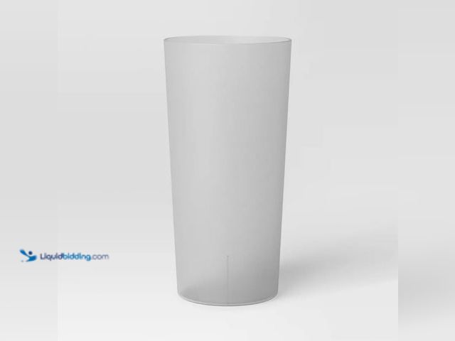 Lot 49-2001363 - (36-Pack) BPA-free Dishwasher Safe Plastic Tumblers in Shades of Gray, Model # 197543616789, Unused....