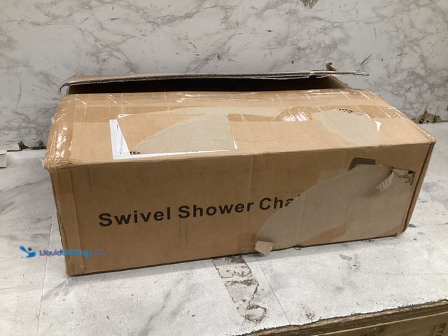Lot 49-5573471 - Swivel Shower Chair Assembly, (Blue) Unused