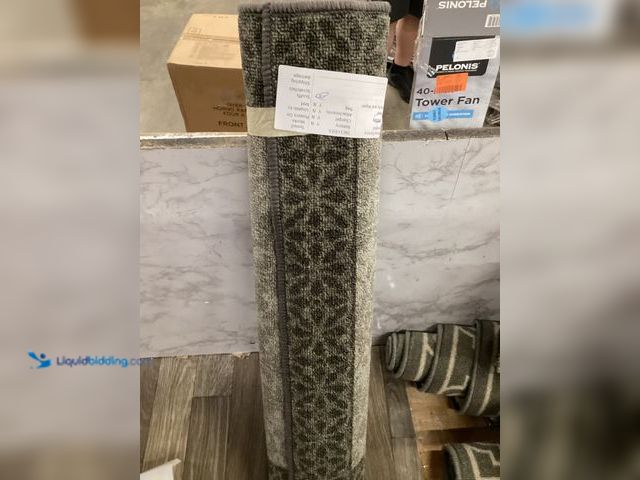 Lot 49-5411811 - TrafficMaster Derbent Grey 2 ft. x 5 ft. Rectangle Indoor Runner Rug. Model # MT1004423US. Unused
