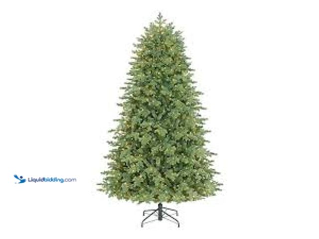 Lot 49-5459824 - Home Accents Holiday 7.5 ft. Montrose Douglas Fir LED Pre-Lit Artificial Christmas Tree T20. Model #...