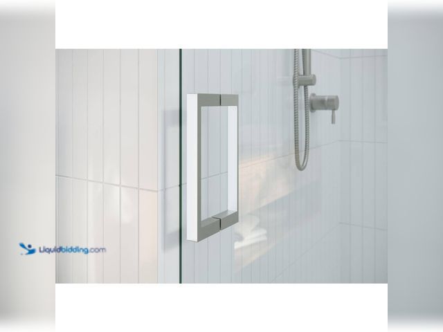 Lot 49-5463178 - Glass Warehouse
Astro 60 in. W x 78 in. H Sliding Frameless Shower Door Square Hardware in Brushed ...
