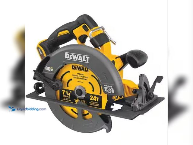 Lot 49-1577187 - DEWALT FLEXVOLT 60V MAX Cordless Brushless 7-1/4 in. Circular Saw with Brake (Tool Only), Model # DC...