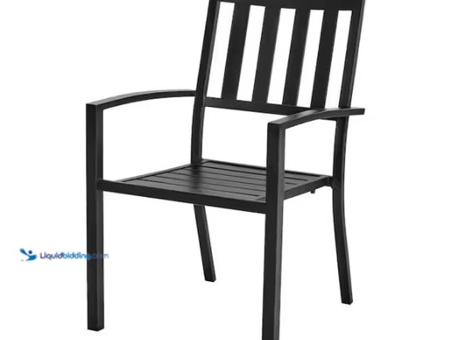 Lot 49-5574158 - StyleWell
Stackable Steel Slat Outdoor Dining Chair in Black. Store SKU # 1014302881. New