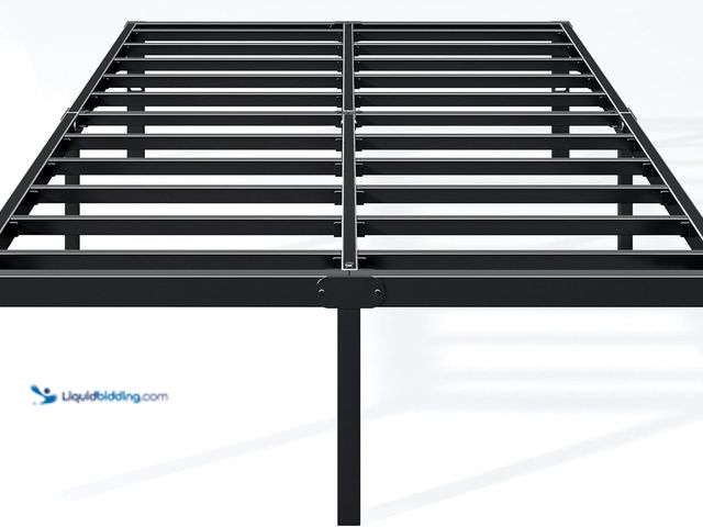 Lot 49-5410585 - 14 Inch Queen Bed Frame - Sturdy Metal Platform Queen Size, No Box Spring Needed, Heavy Duty, Easy A...