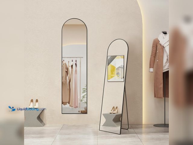 Lot 49-5475609 - Mirror Full Length, Upgraded Body Wall Mirrors with Shatter-Proof Glass, Floor Standing, Hanging or ...