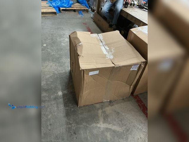 Lot 49-5450672 - White U-Shaped Fuzzy Chair with Oak Legs. Item is Used