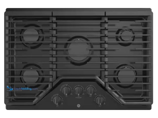 Lot 49-1541656 - MSRP $1,499.00 GE 30 in. Gas Cooktop in Black with 5-Burners including Power Burners, Model # JGP503...