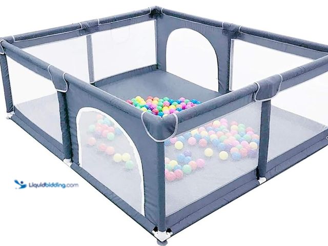 Lot 49-1516415 - Gaorui Large Kids Baby Ball Pit - Portable Indoor Outdoor Baby Playpen Toddlers Children Safety Play...