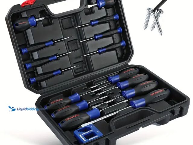 Lot 49-1816684 - New WORKPRO 16pcs Magnetic Screwdriver Set