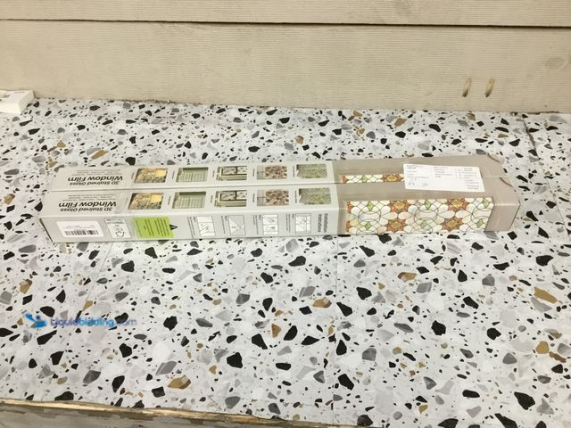 Lot 49-5408207 - 3D Stained Glass Window Film. Item is New 2pk