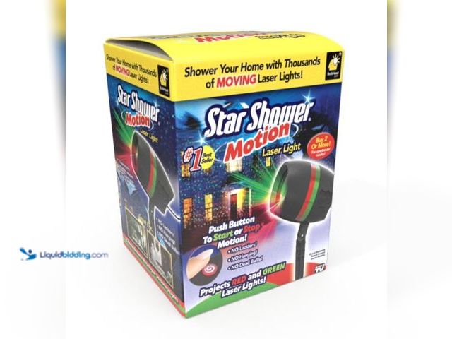 Lot 49-1548105 - Lot of 2 As Seen on TV Star Shower Laser Motion, Christmas Lights Model #54245571, New  Ref#HOL1113