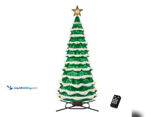 Lot 49-1546237 - Home Accents Holiday 8.5 ft. Giant-Sized Color Changing LED Tree, Model # 24SV23800, New, Factory se...