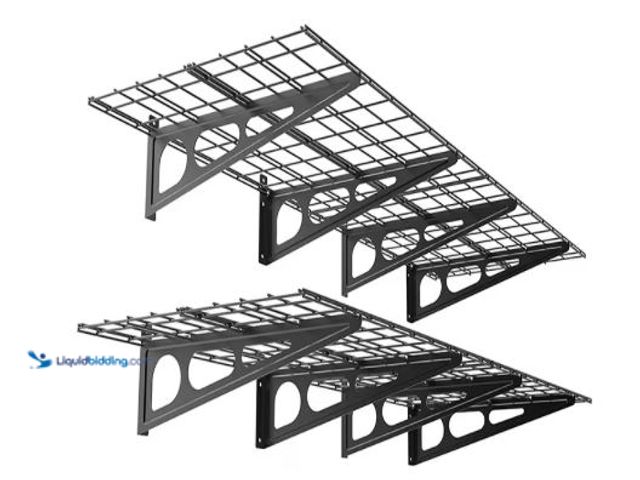 Lot 49-1556388 - FlexiMount Classic 2-Pack 2' x 6' Wall Shelving Model #WR26B, Unused  Ref#BULK1126