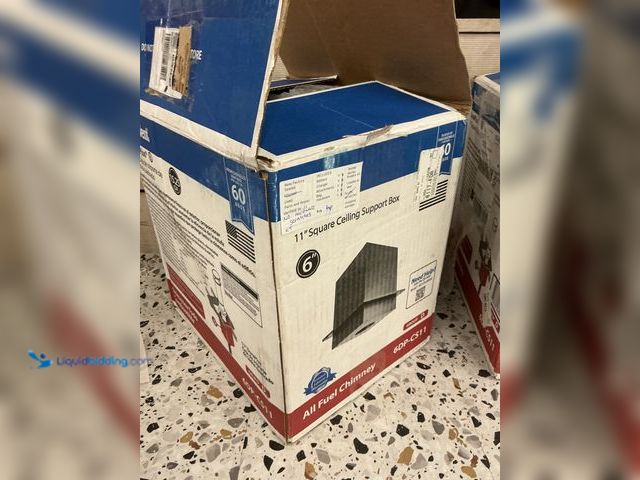 Lot 49-3539868 - DuraVent DuraPlus 6 in. Galvanized Steel Square Ceiling Support Box. Mfr #
6DP-CS11. Unused with no...