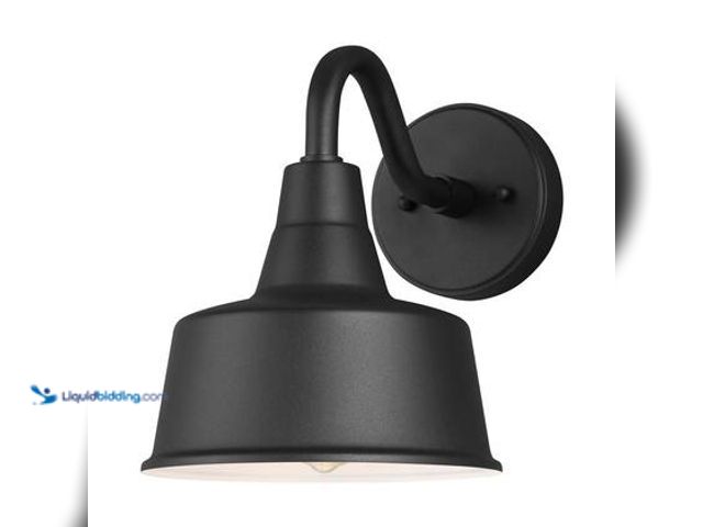 Lot 49-5559500 - Generation Lighting Barn Light 1 Light Matte Black Modern Farmhouse Outdoor Wall Mount Small Lantern...