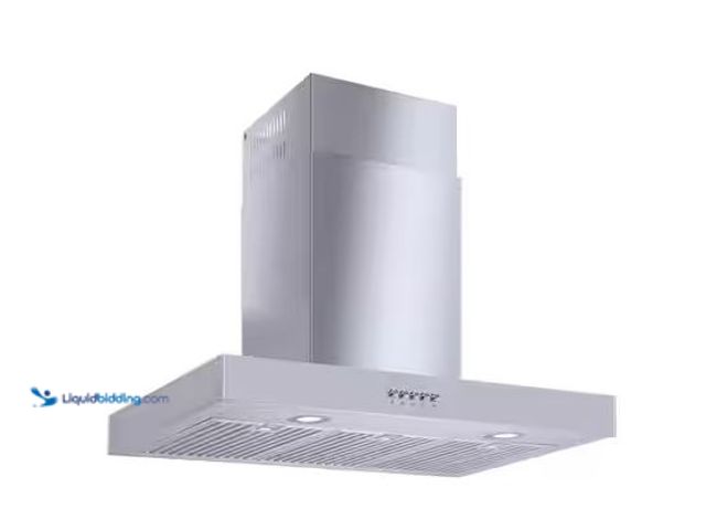 Lot 49-5551844 - Vissani
Lora 30 in. 350 CFM Convertible T-Shape Wall Mount Range Hood in Stainless Steel with Charc...
