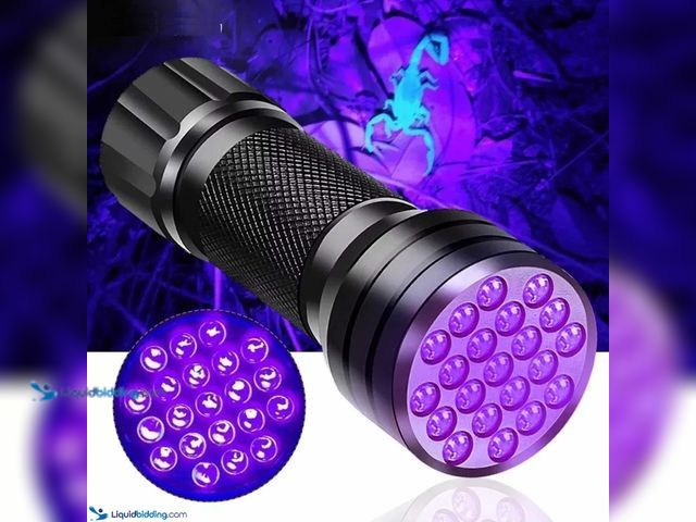 Lot 49-3459552 - UV Ultra Violet LED Inspection Flashlight 3.86"L x 1.38" Head Diameter 395 NM - NEW - Features:  100...
