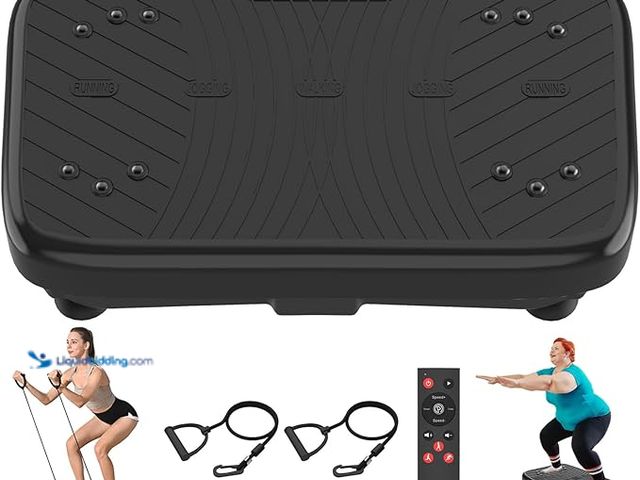 Lot 49-5433753 - Vibration Plate Exercise Machine, Vibration Plate Platform for Lymphatic Drainage, 200 Adjustable Sp...