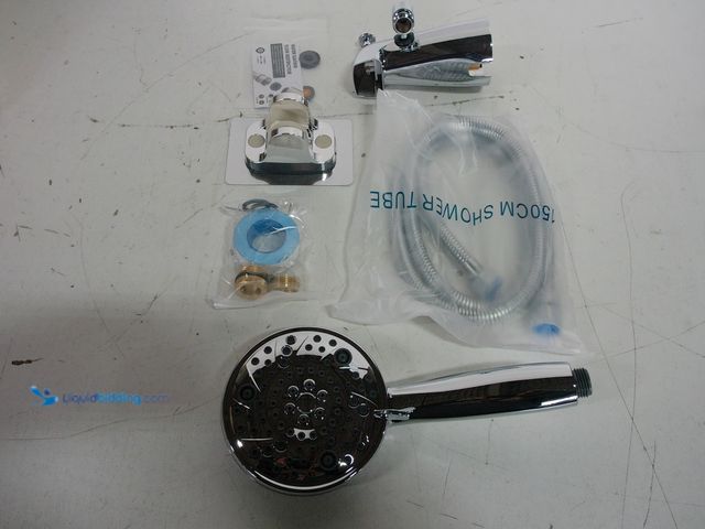 Lot 49-1577264 - Silver Shower Head/Tub Spout, Unused.   Ref#ASRHD0130