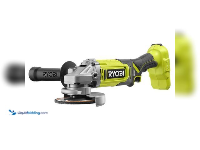 Lot 49-5414349 - Ryobi ONE+ 18V Cordless 4-1/2 in. Angle Grinder (Tool Only), Used, Powers On , No attachments.