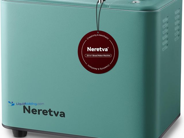 Lot 49-5408531 - Neretva Bread Maker 20-IN-1, Dual Heater 2LB Bread Machine Stainless Steel Bread Maker Machine. Unus...