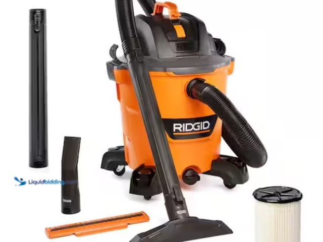 Lot 49-1550339 - RIDGID 12 Gal. 5.0 Peak HP NXT Shop Vacuum Wet Dry Vac with General Debris Filter, Locking Hose and ...