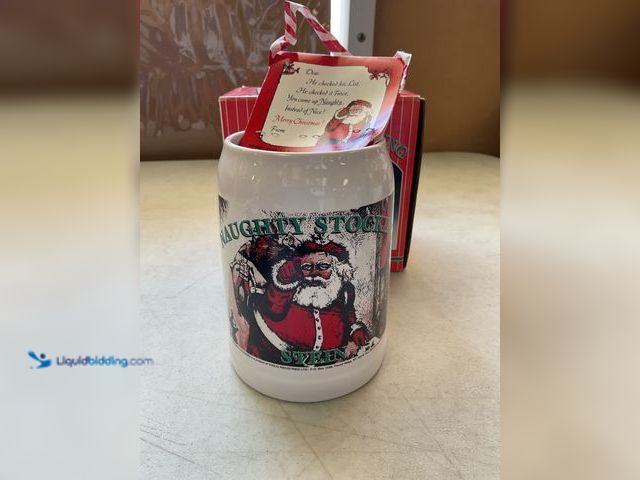 Lot 49-1975496 - Other NEW IN BOX NAUGHTY STOCKING BEER STEIN WITH STOCKING OF COAL