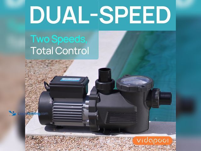Lot 49-1520967 - VIDAPOOL In/Above Ground Pool Pump, Self Primming High Flow (Dual Speed, 2HP, 5200 GPH, 115V). Model...