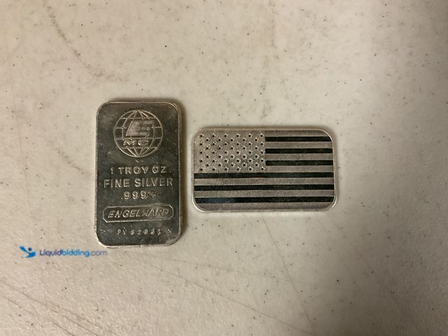 Lot 49-1804594 - (LOT OF 2) 1 TROY OZ FINE SILVER BARS