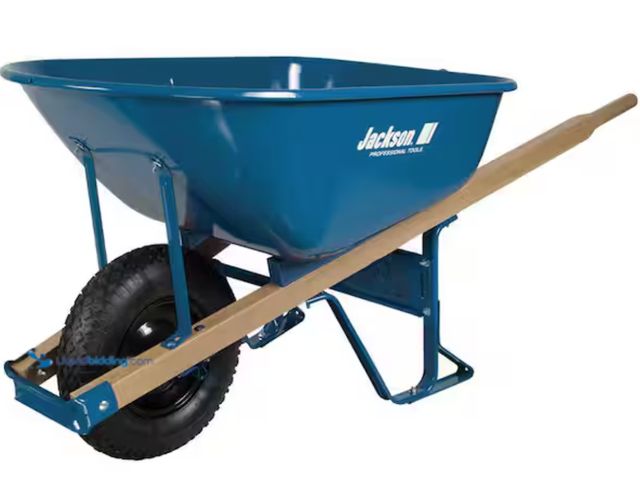 Lot 49-2000142 - PARTS ONLY - For Jackson 6 cu. ft. Heavy-Duty Steel Wheelbarrow, Model # M6KBUT12, Unused, Parts onl...