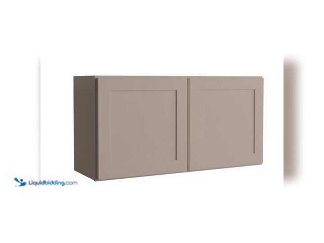 Lot 49-5414392 - Hampton Bay Courtland 36 in. W x 12 in. D x 18 in. H Assembled Shaker Wall Bridge Kitchen Cabinet in...