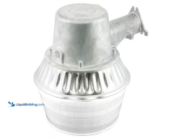 Lot 49-1631867 - HALO AL 65-Watt Equivalent Integrated LED Metallic Dusk to Dawn Area Light, 4000K, Model # AL6501LED...