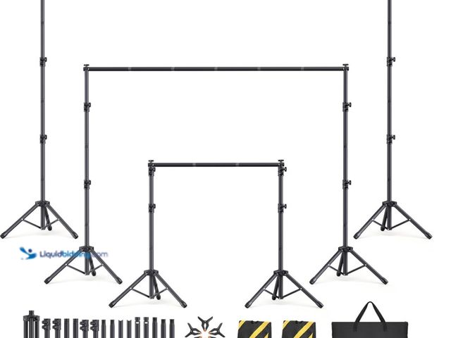 LiquidBidding - Lot 49-1527690 - Backdrop Stand Kit - 6 Widths, 10x7 ...