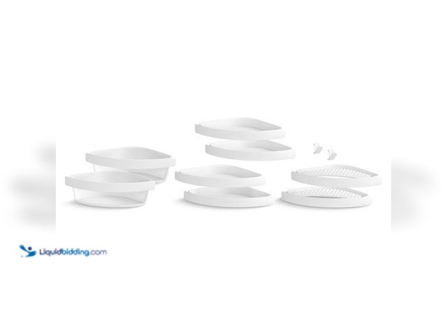 Lot 49-2000727 - Sterling STORE+ 10-Piece Wall Mounted Shower Caddy in White Finish, Model # 88028700-0, unused.   Re...