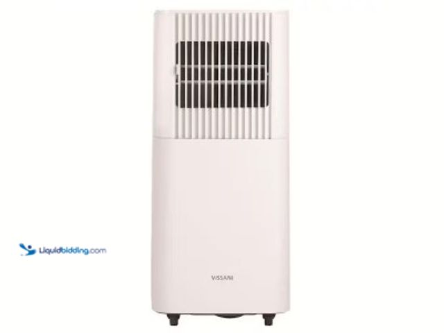 Lot 49-2022576 - Vissani 6,000 BTU 115-Volt Smart Portable Air Conditioner Cools 250 sq. ft. with Dehumidifier and Re...