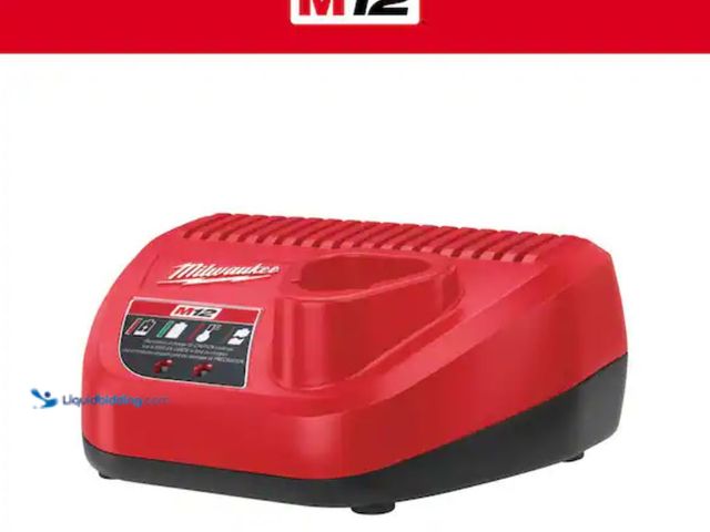 Lot 49-1623755 - Milwaukee M12 12-Volt Lithium-Ion Battery Charger, Model # 48-59-2401, Slightly used, Unable to test...