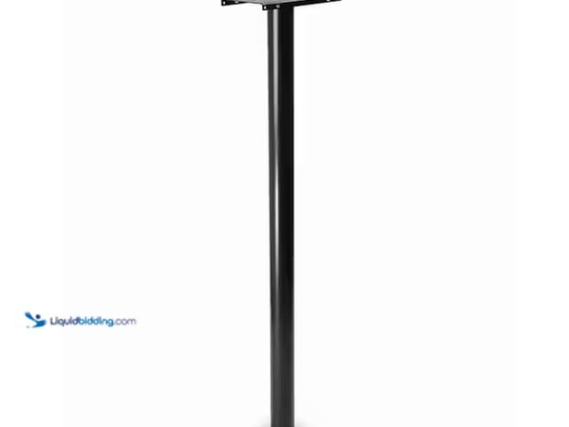 Lot 49-1578386 - Architectural Mailboxes Pacifica In-Ground Steel Mailbox Post Black, Model # 7516B-10, Unused.   Ref...