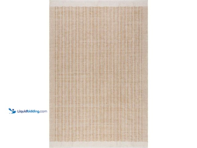 Lot 49-5512341 - nuLOOM Tarni Striped Beige 8.6 ft. x 11.6 ft. Outdoor Area Rug. Model # SVAV07A-9012, Unused