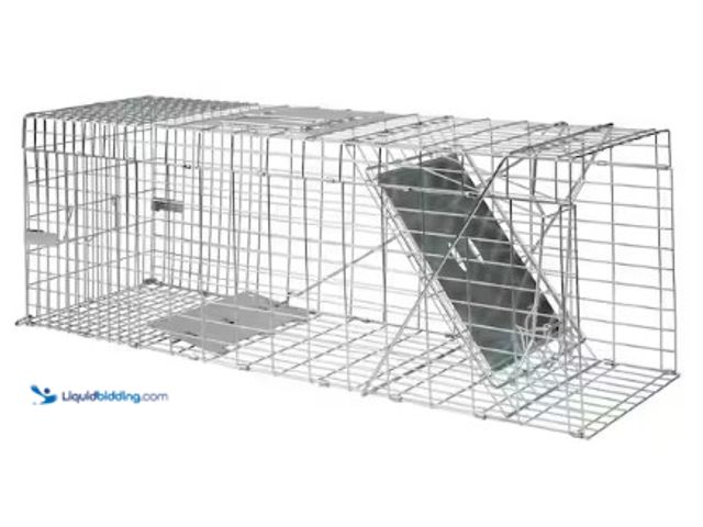 Lot 49-2025315 - Havahart Large Collapsible 1-Door Live Animal Cage Trap for Raccoon, Opossum, Groundhog, and Feral C...