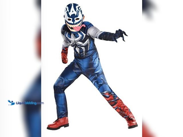 Lot 49-5438072 - Medium - Party City Captain America Halloween Costume for Children, Maximum Venom, Medium, Includes ...