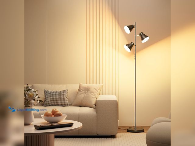 Lot 49-5476620 - SIBRILLE 36W LED Tree Floor Lamp, Dimmable Tall Standing Lamp with Remote & Touch Control, 4 Color T...