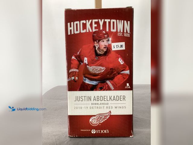 Lot 49-910650 - New Other Detroit Red Wings Collectible Bobblehead - #8 Justin Abdelkader 2018-19 Detroit Red Wings ...
